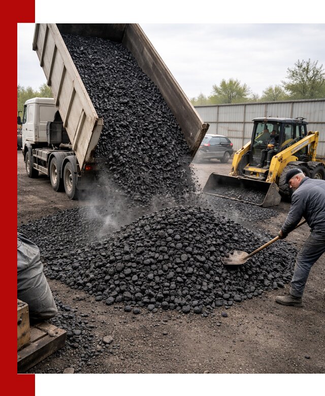 Доставка угля орех в Черемхове оптом и в розницу