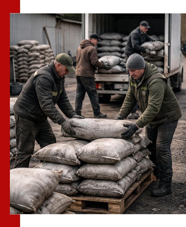 Доставка угля в мешках по выгодным ценам в Черемхове
