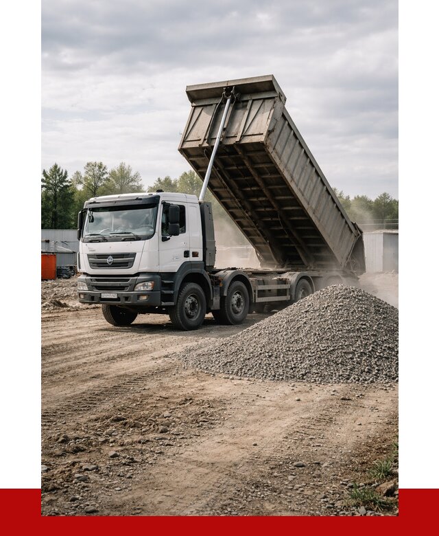 Доставка самосвалом 40 кубов в Черемхове от 9383 р. | ПРОНЕРУДЧрм