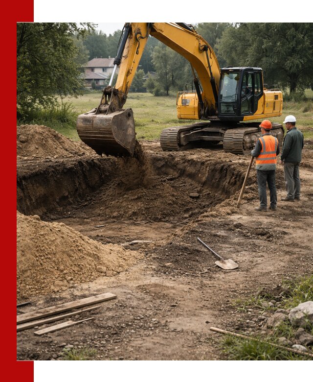 Рытье котлована под фундамент в Черемхове (быстро и недорого)