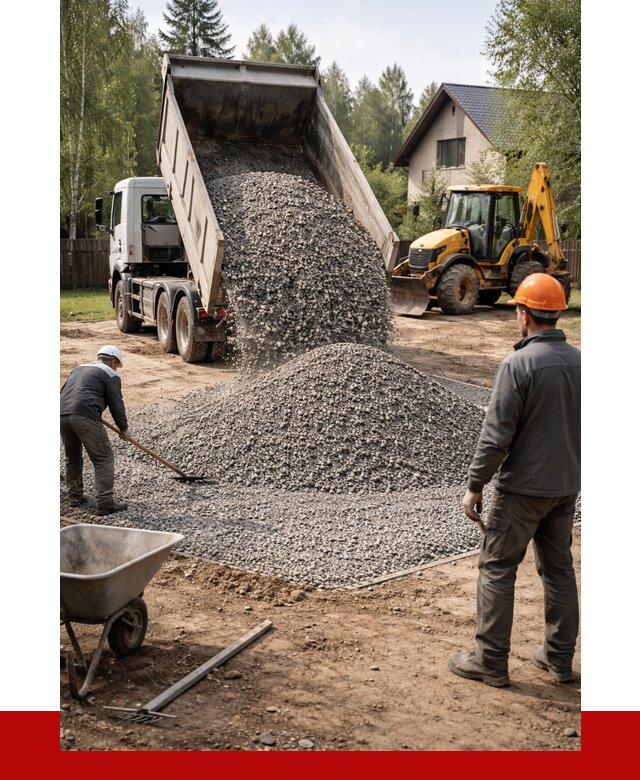 Отсыпка участка щебнем в Черемхове от 6777 р. ПРОНЕРУДЧрм